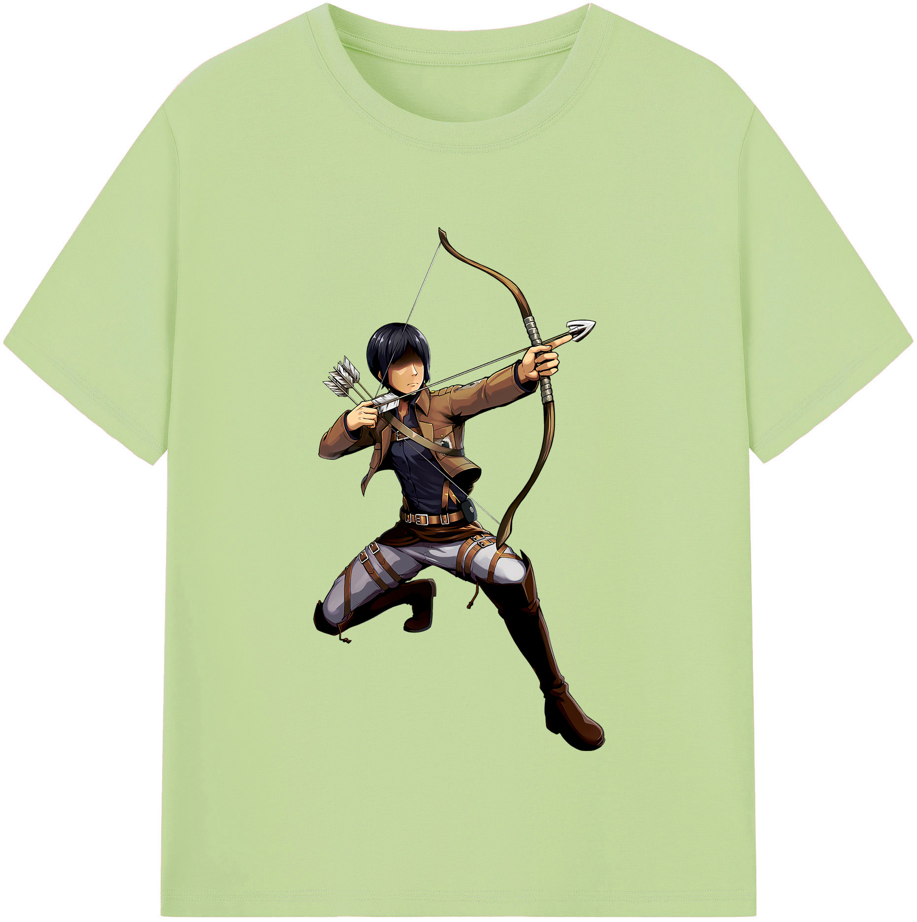 （画像用） 進撃の巨人 Attack on Titan 綿100％半袖Tシャツ（フロントプリント）